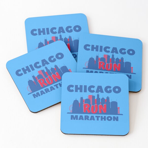 Item preview, Chicago Run Marathon - 5K, 10K, 13.1, 26.2, Full, Half Marathoner Gift, Runner's Gift, Running Gift,  Blue, Red, White designed and sold by RaceRunnerz-.