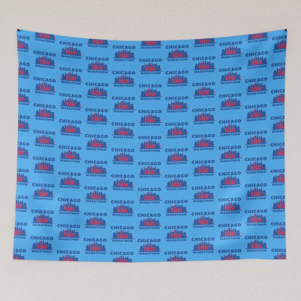 Item preview, Chicago Run Marathon - 5K, 10K, 13.1, 26.2, Full, Half Marathoner Gift, Runner's Gift, Running Gift,  Blue, Red, White designed and sold by RaceRunnerz-.