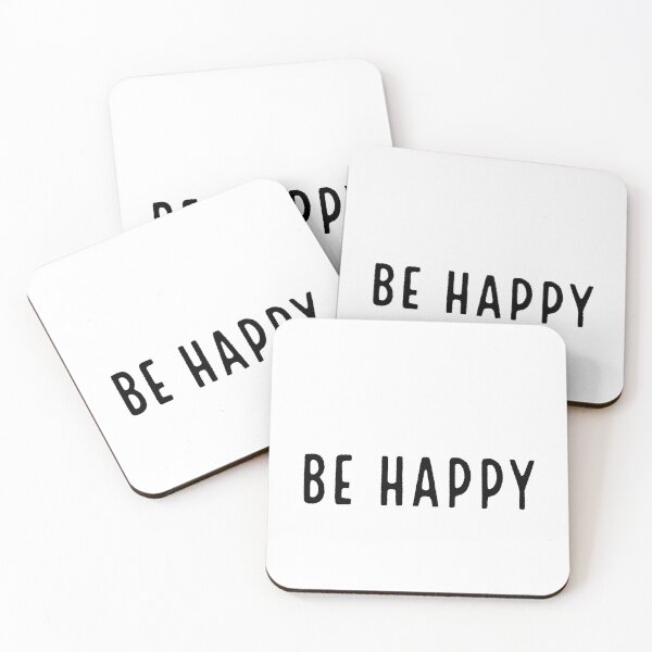 Item preview, be happy laptop sticker designed and sold by trqffic.