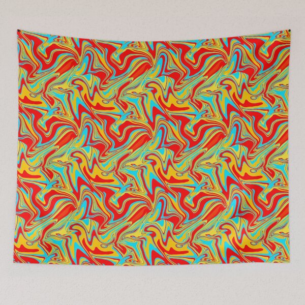 Item preview, Marbled - red, blue, orange, and yellow designed and sold by kkati.