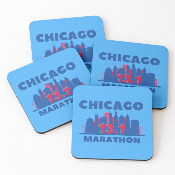 Item preview, Chicago 13.1 Marathon - 5K, 10K, 13.1, 26.2, Full, Half Marathoner Gift, Runner's Gift, Running Gift,  Blue, Red, White designed and sold by RaceRunnerz-.
