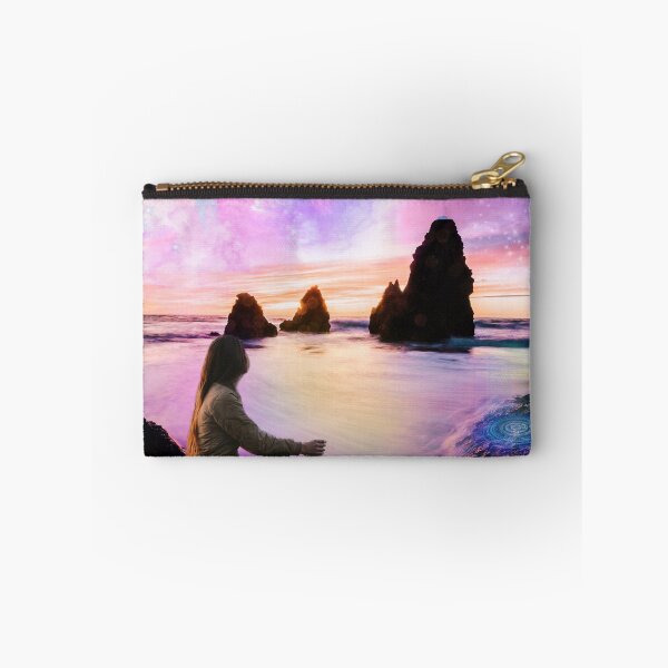 Item preview, Galactic Moon Sea Collage Art designed and sold by cmoonfire.