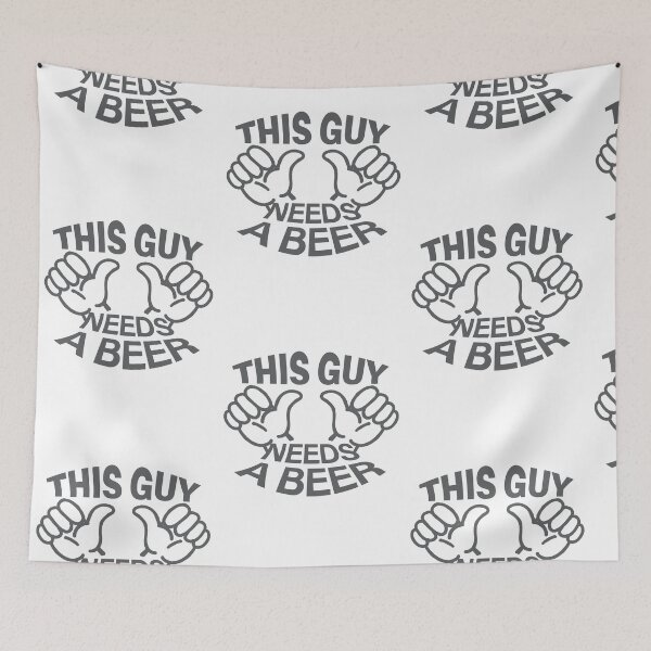 Item preview, This Guy Needs A Beer - Gray designed and sold by agsduy.