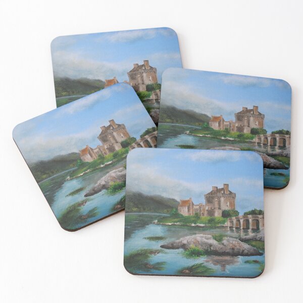 Item preview, Eilean Donan - acrylic on canvas designed and sold by Pansymade.