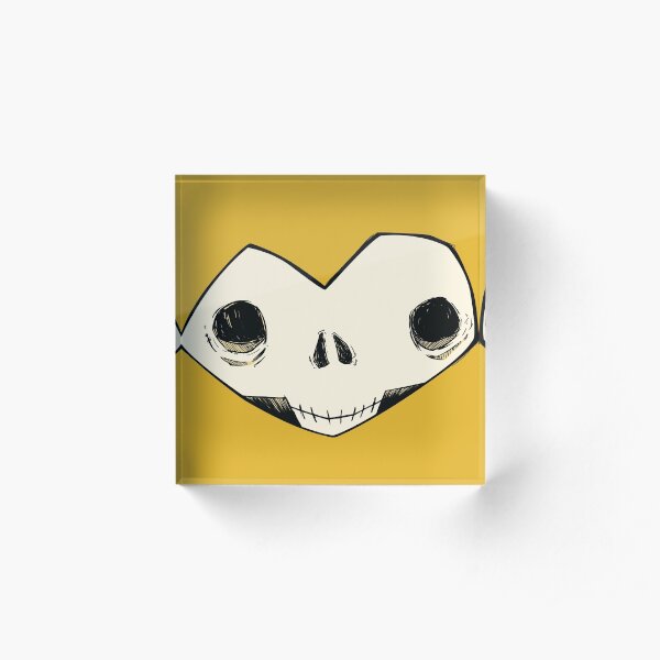 Memento Mori No. I (goldie) Acrylic Block