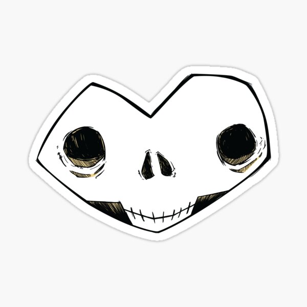Memento Mori No. I (goldie) Sticker