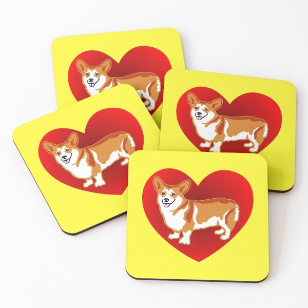 Item preview, Corgi in a heart designed and sold by GorillaFarm.