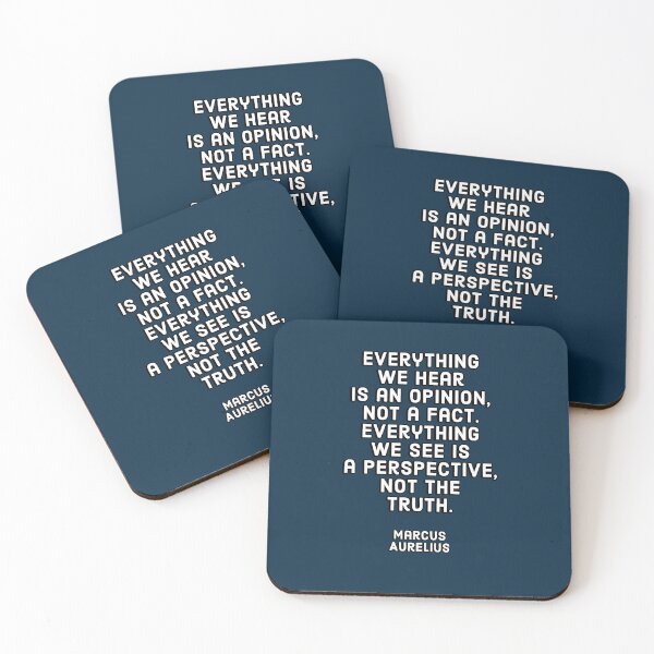 Item preview, Marcus Aurelius — 'Everything we hear is an opinion, not a fact. Everything we see is a perspective, not the truth.' designed and sold by Inspirationmotivation.