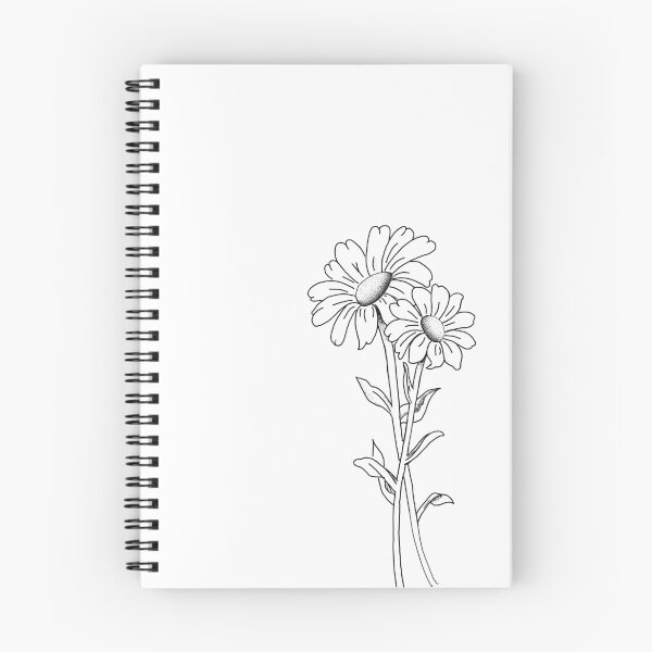 Item preview, Two Black and White Daisies with Stems designed and sold by niccdefilippis.