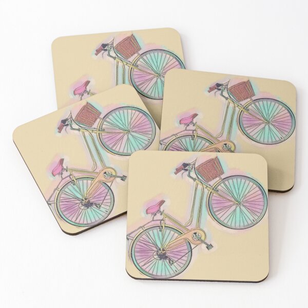 Item preview, Summer Bicycle Abstract Art Design designed and sold by WildMuse44.