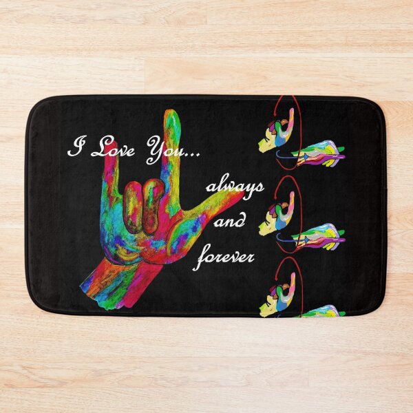 Item preview, ASL I LOVE YOU Always and Forever designed and sold by EloiseArt.