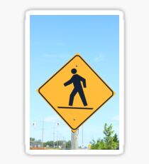 Crosswalk Sign Sticker