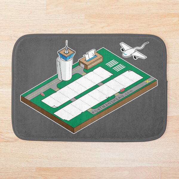 Paper Towel Airport Bath Mat