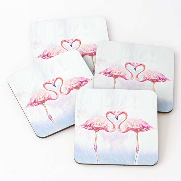 Item preview, Flamingo Love Abstract Art Design designed and sold by WildMuse44.