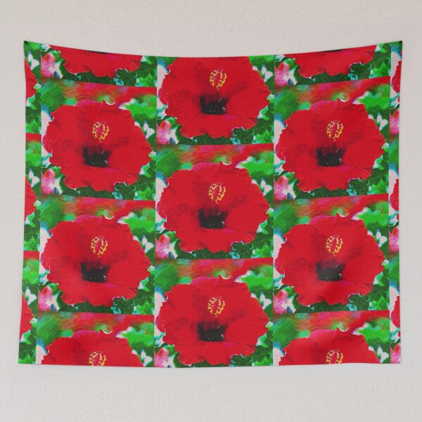 Item preview, Red Hibiscus Hawaiian Flower designed and sold by AZGuzmans.