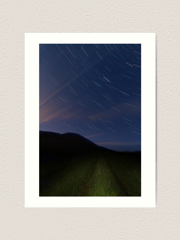 Alternate view of Campsie Star Trails (2) Art Print
