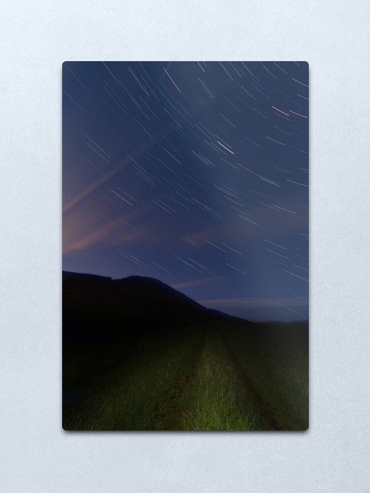 Alternate view of Campsie Star Trails (2) Metal Print