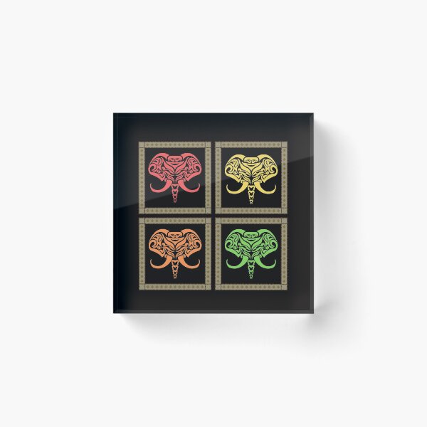 Item preview, Colorful Elephant Abstract Pattern Pet Animals Nature Funny Happy Sarcastic Cute Inspirational Spiritual Birthday Gift designed and sold by EpsilonEridani.