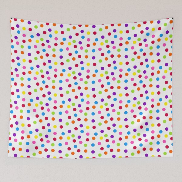 Item preview, Rainbow Multi-color Confetti Polka Dot designed and sold by wordznart.