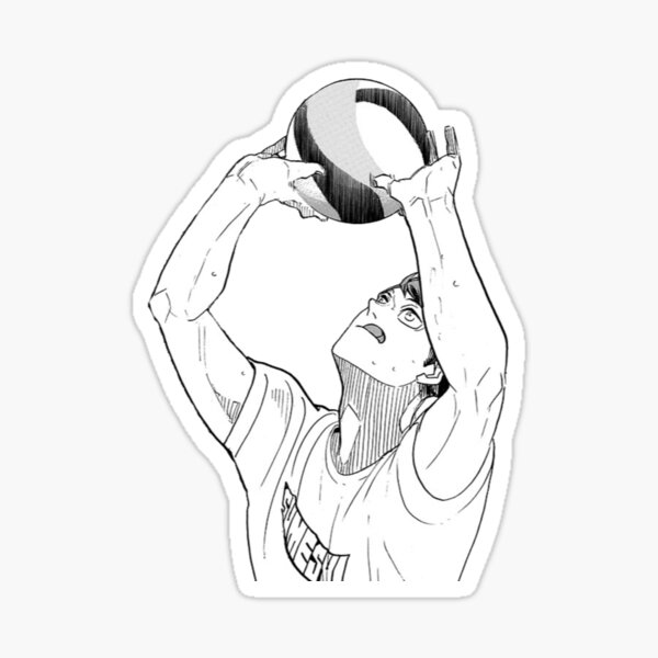 Oikawa Setting Haikyuu Timeskip Manga Cap Sticker