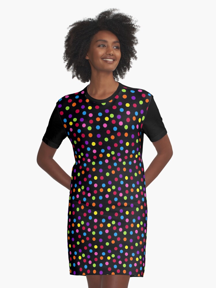 Multi coloured deals spotty dress