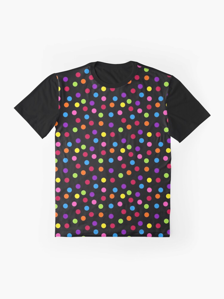 multi colored polka dot blouse