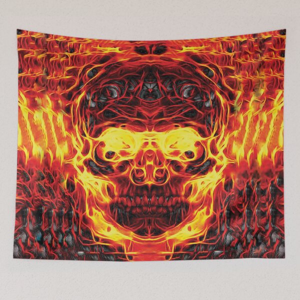Item preview, Flaming Skull designed and sold by Tbone2050.