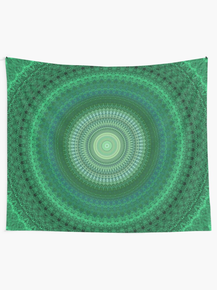 emerald green tapestry
