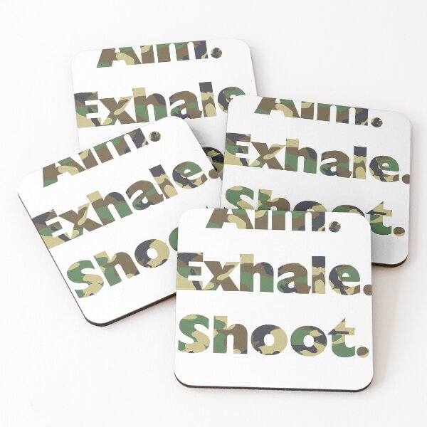 Item preview, Aim Exhale Shoot Archery Rifle Camo designed and sold by lefthighkick.