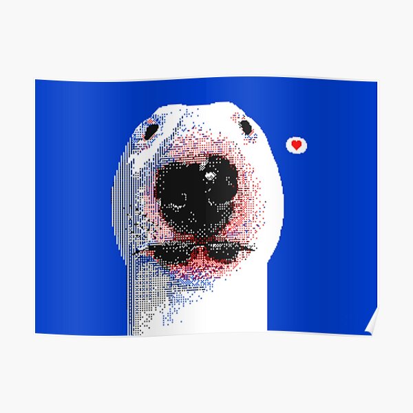 PUPPERNELSON WHITE BLUE EDITION Poster