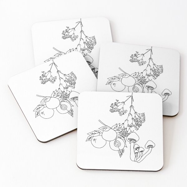 Item preview, Peach, Mushroom, Gypsophila designed and sold by Riva Charles.
