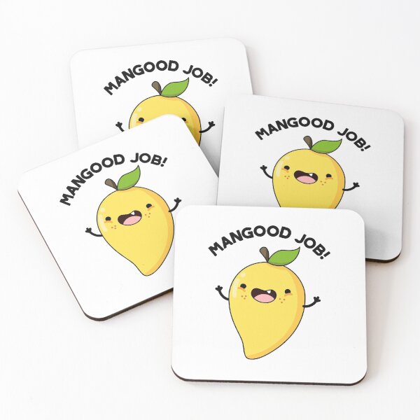 Item preview, Mangood Job Funny Mango Puns  designed and sold by punnybone.