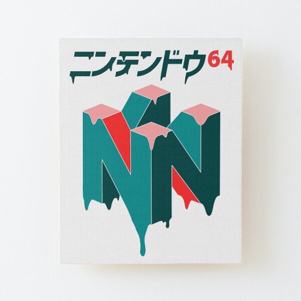 Japanese Driptendo 64 Wood Mounted Print