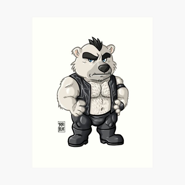 BOSSY BEAR - BEARZOO SERIES Art Print