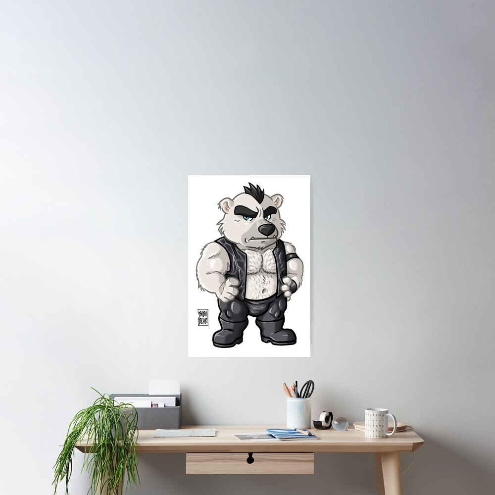 Bossy Bear Bearzoo Series Poster For Sale By Bobobear Redbubble