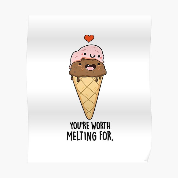 pun art, jokes, food puns, food jokes, ice cream, ice cream puns, cut...