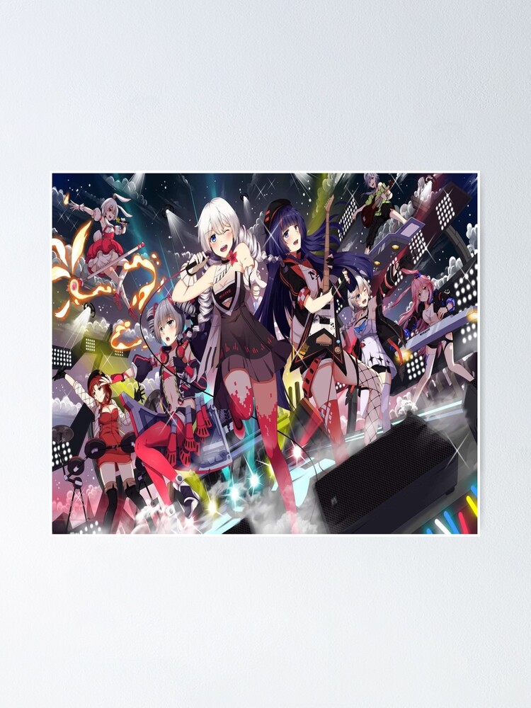 Honkai Impact King Duvet Size Concert Poster By Assasinzex