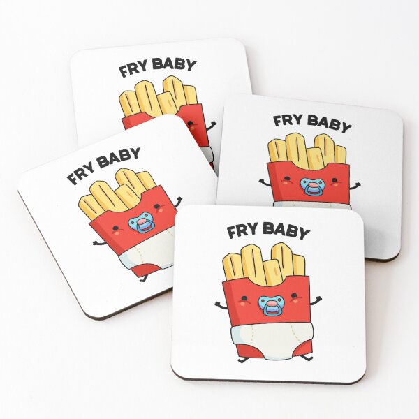 Item preview, Fry Baby Funny French Fries Puns  designed and sold by punnybone.