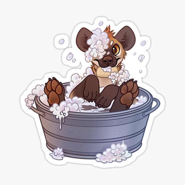 Hyena bath Sticker