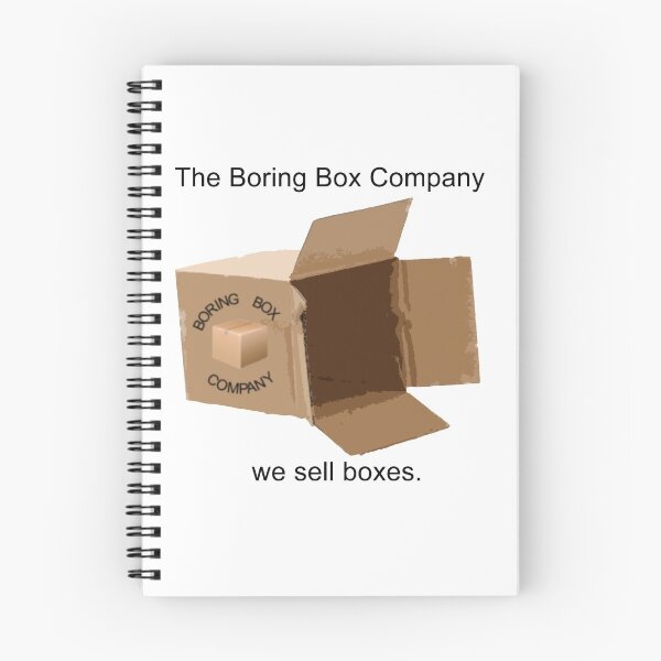 Item preview, Boring Box Company Ad designed and sold by ToasterToby.