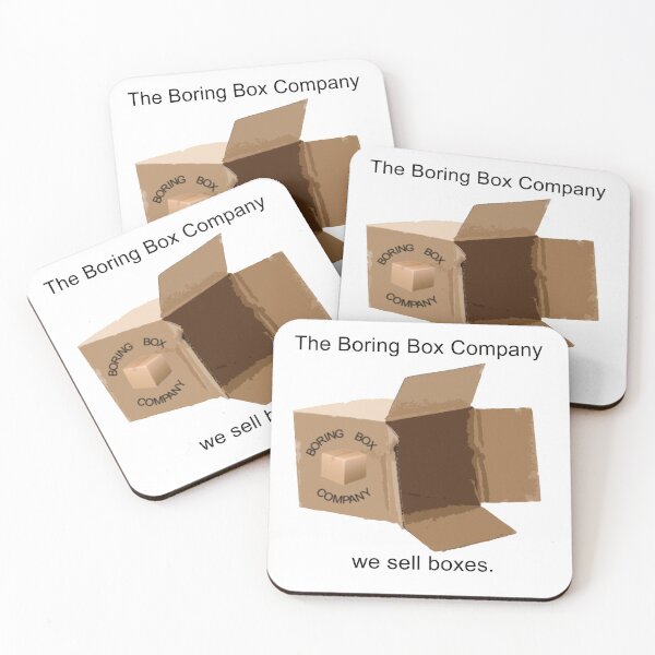 Item preview, Boring Box Company Ad designed and sold by ToasterToby.