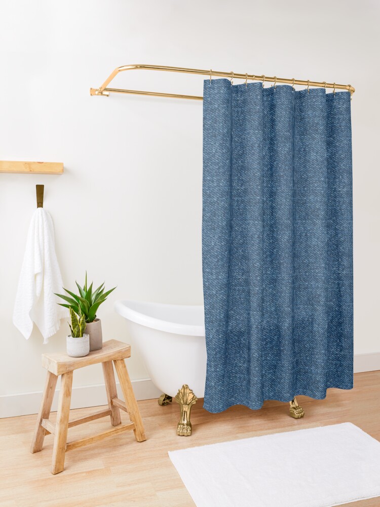 "Denim Blue Jean" Shower Curtain for Sale by AZGuzmans Redbubble