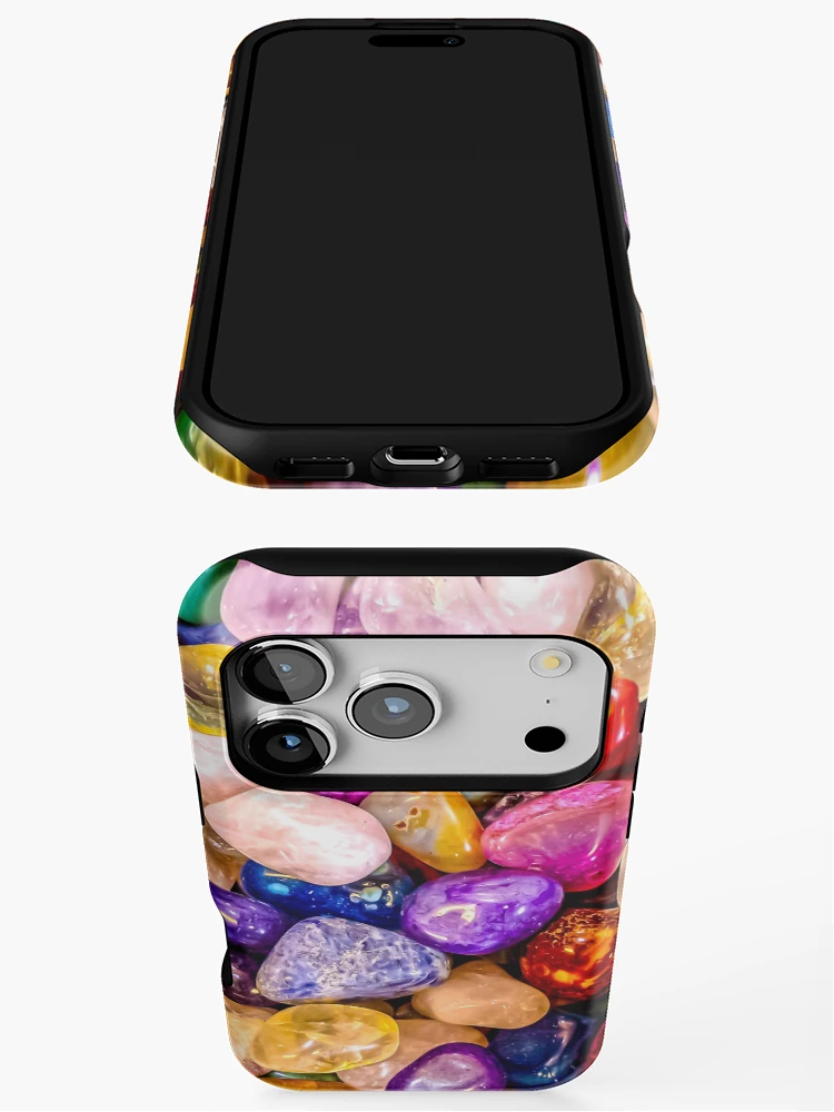 Thumbnail 3 of 4, iPhone Case, Colorful Rocks designed and sold by GrudleBay.