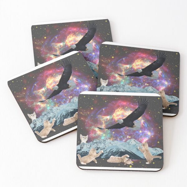 Item preview, Eagle Space Kitten Mountain designed and sold by spoeg.
