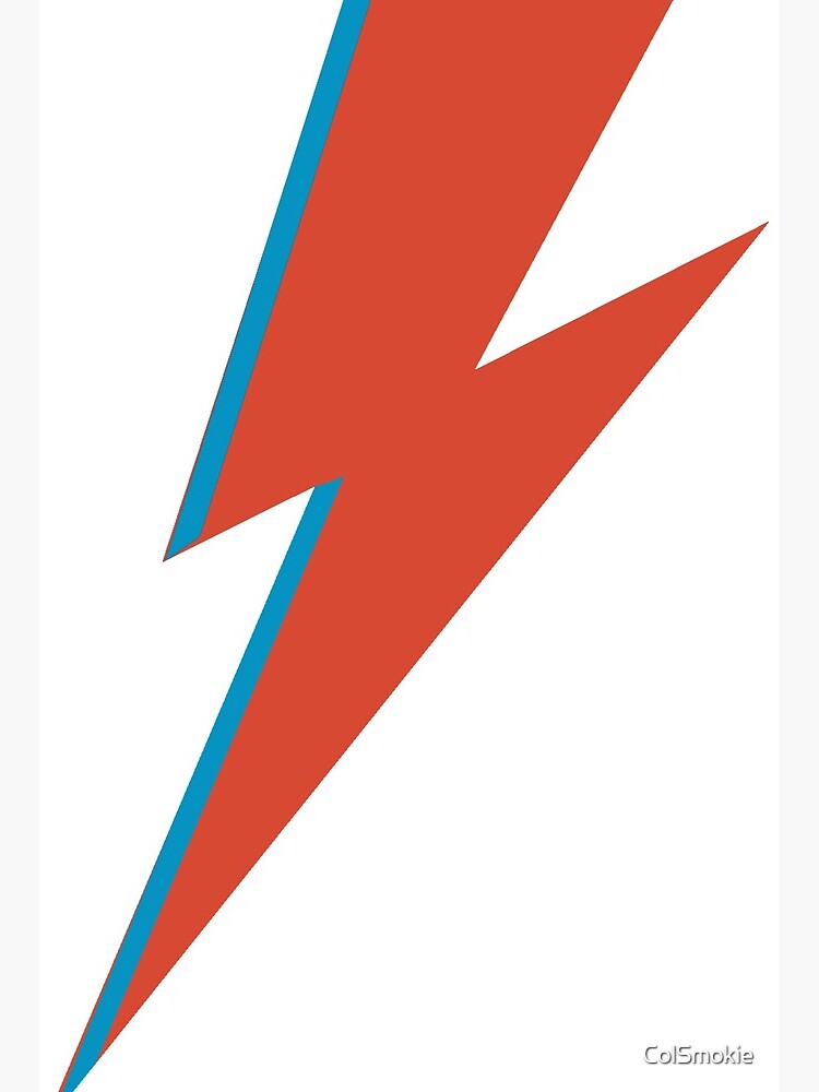 David Bowie Lightning Bolt Face - canvas-titmouse