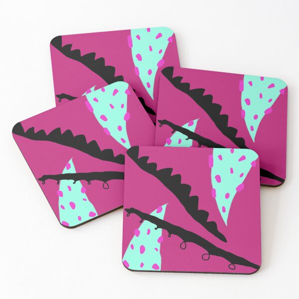 Item preview, Happy Pink Abstract Shapes Print designed and sold by Best Simple Journey.