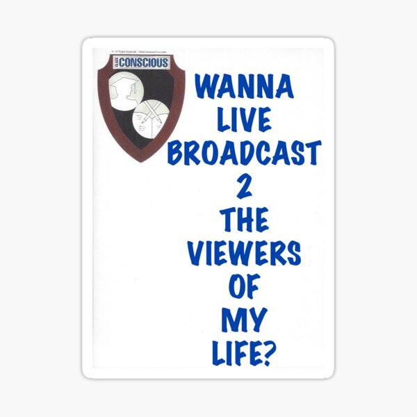 Live Broadcast Stickers Redbubble - news telecast pic decal roblox