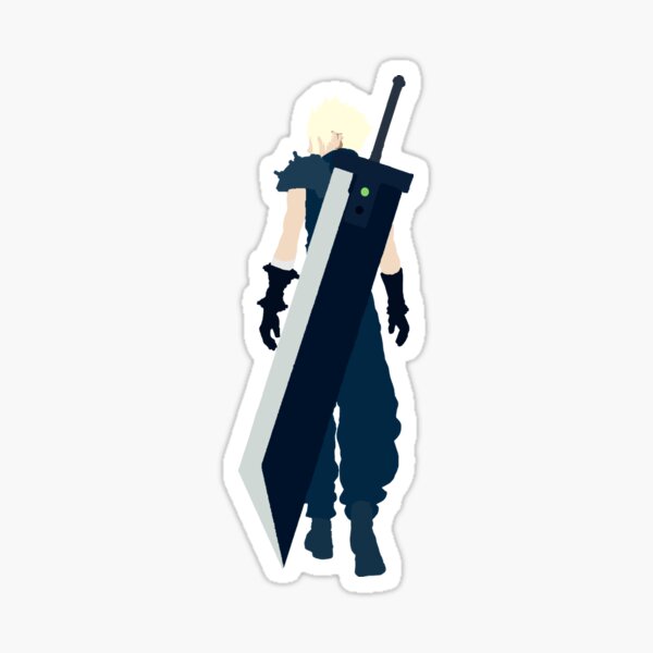 Cloud Strife Sticker By CapillaArt Redbubble   St,small,507x507 Pad,600x600,f8f8f8 