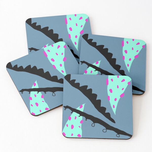 Item preview, Happy Blue Abstract ShapesPrint designed and sold by Best Simple Journey.