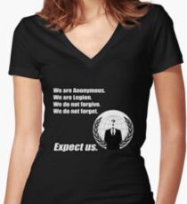 Anonymous Women's Fitted V-Neck T-Shirt